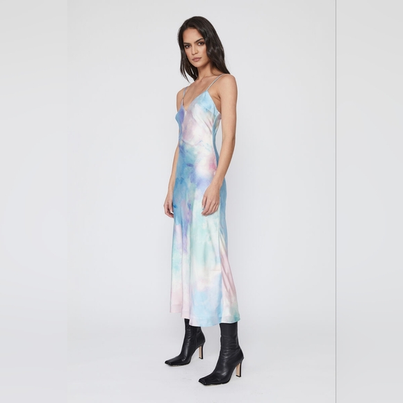 16. NWT BARDOT TIE DYE SLIP DRESS - Picture 4 of 8